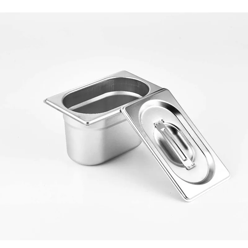 ZHONGTE Durable Restaurant Equipment Stainless Steel Ice Cream Container Buffet Gastronorm GN Food Pan