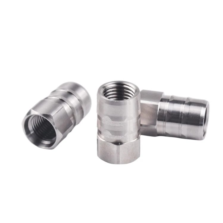 Customized Stainless Steel Heat Dissipation Wide Angle Mechanical Hydraulic Joint Spiral Precision Machining Turned Parts