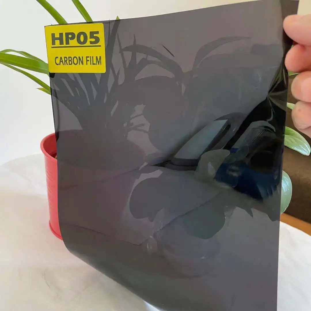 HP05 CARBON FILM SUPER BLACK 5% IR CUT 76% WITH 10 YEARS WARRANTY SUN STRIP SOLAR CONTROL AUTOMOTIVE CAR WINDOW TINT CARBON FILM