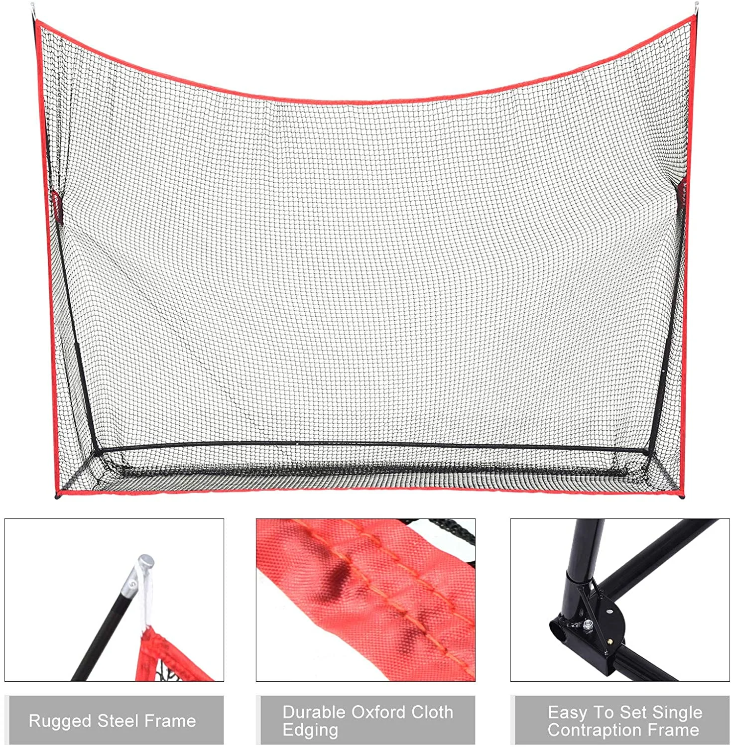 Outdoor Knotless Swing Hitting Training Driving Chipping Practice Golf Net, Golf Range Practice Net Golf Swing Net