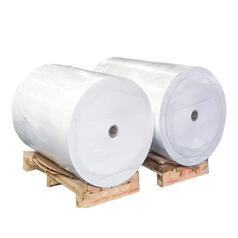 direct raw material wax ribbon sticker bopp film 48gsm 690mm*6000m transfer customize thermal jumbo roll