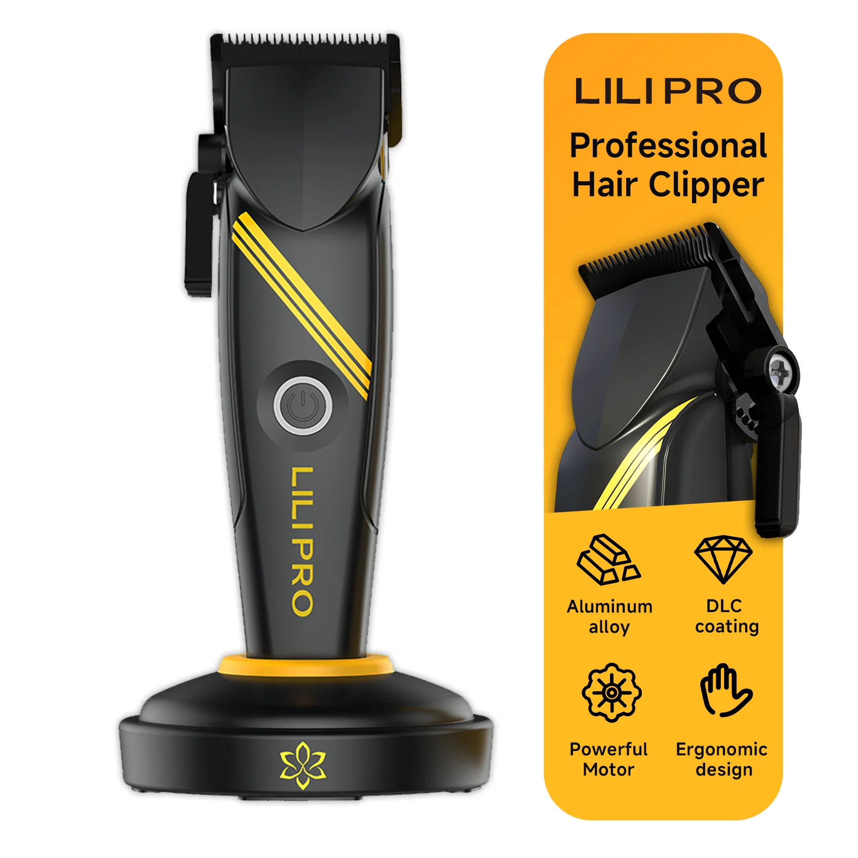 LILIPRO Professional Electric Shavers Barber All-metal Body Hair Clippers Hair Trimming
