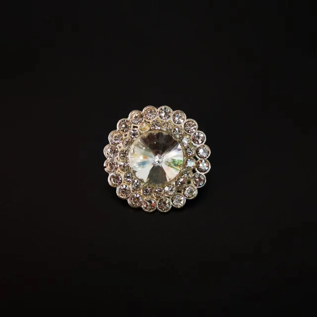 2023 new arrival rhinestone buttons rhinestone floret button pearl rhinestone buttons embellishments