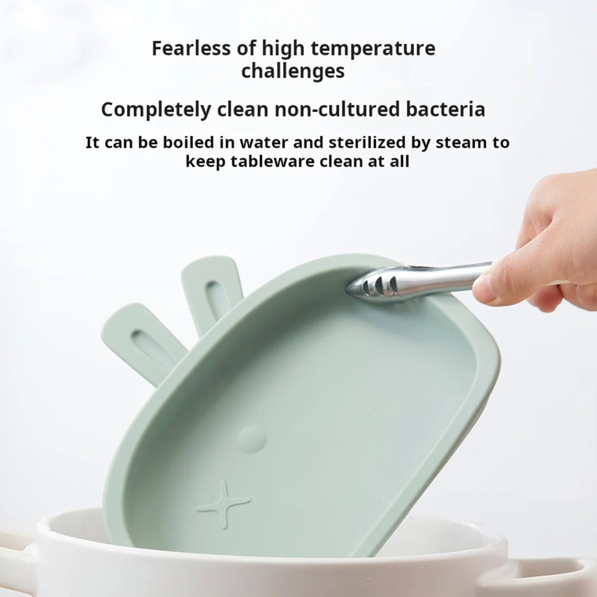 New Arrivals Bpa Free Eco-Friendly Newborn Food Grade Silicone Cute Kids Dining Tableware Suction PlateBowl Cup Baby Feeding Set