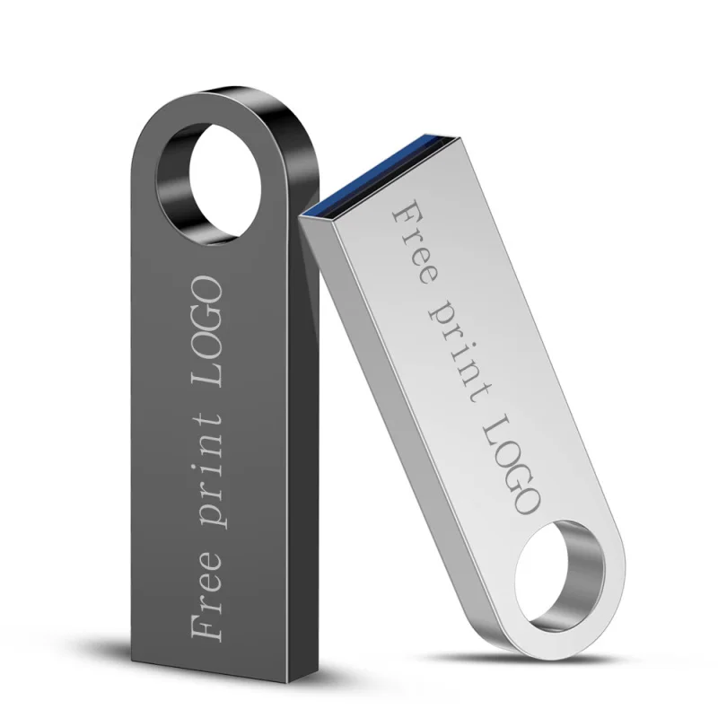 Оптовая продажа Usb-накопитель с металлическим логотипом корпусом 8 Гб флешка 2 0 128 64 32 Usb флэш-накопитель