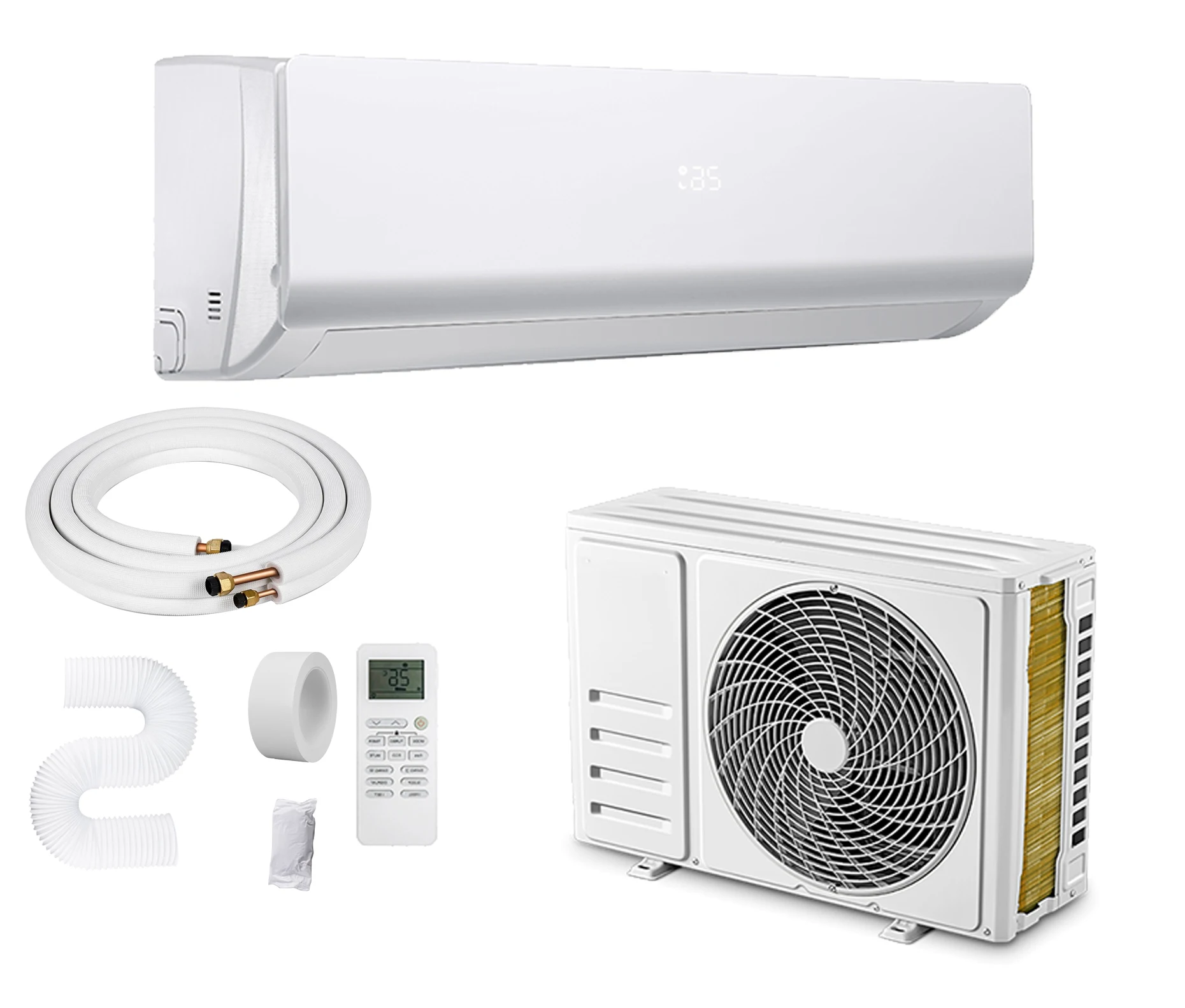 18000BTU No Inverter Cooling Heating Sensor Manufacturers Single Room Airconditioner Wall Split Dc Standing Air Conditioner