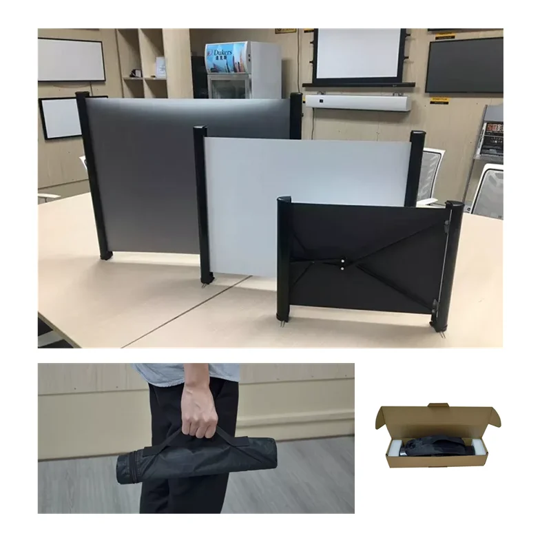 XYSCREEN 40 inch Portable and moveable mini table projection screen