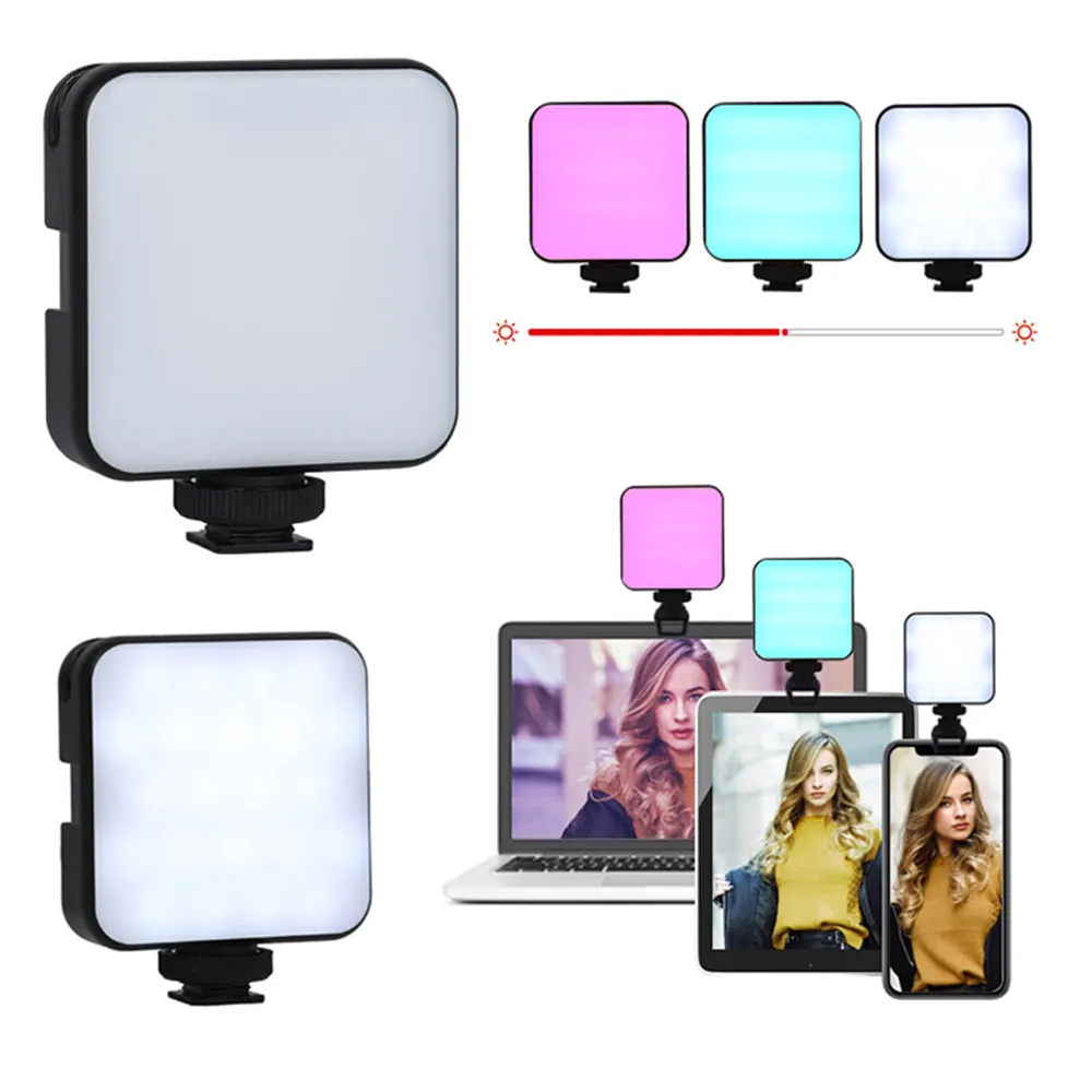Wholesale Led makeup Camera Fill light 2000mAh Portable Video Conferencing photographic fill light