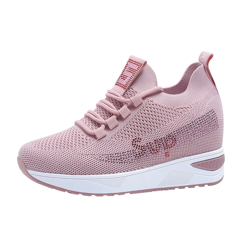 Fashion Lace-Up Closure Type Mesh Breathable Casual Sneakers Women chunky shoes