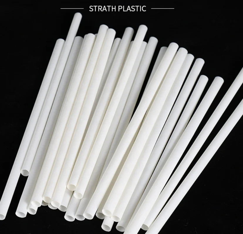 Corn Starch PLA Straws 100% Biodegradable 8mm Straight PLA Drinking Straw in Bulk Packing with Flat Ends