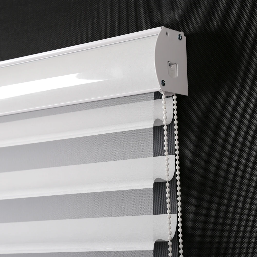 Elegant light  manual & motorized shades/Triple blinds Essential Room blackout roller blinds Darkening Dual Shade zebra blinds