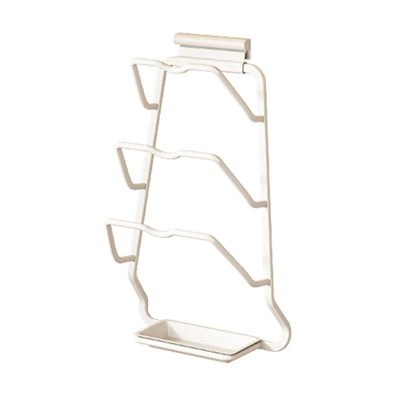 Wall Mounted Self Adhesive Kitchen Organizer Box Convenient and Easy Mount Pot Lid Bearing Rack