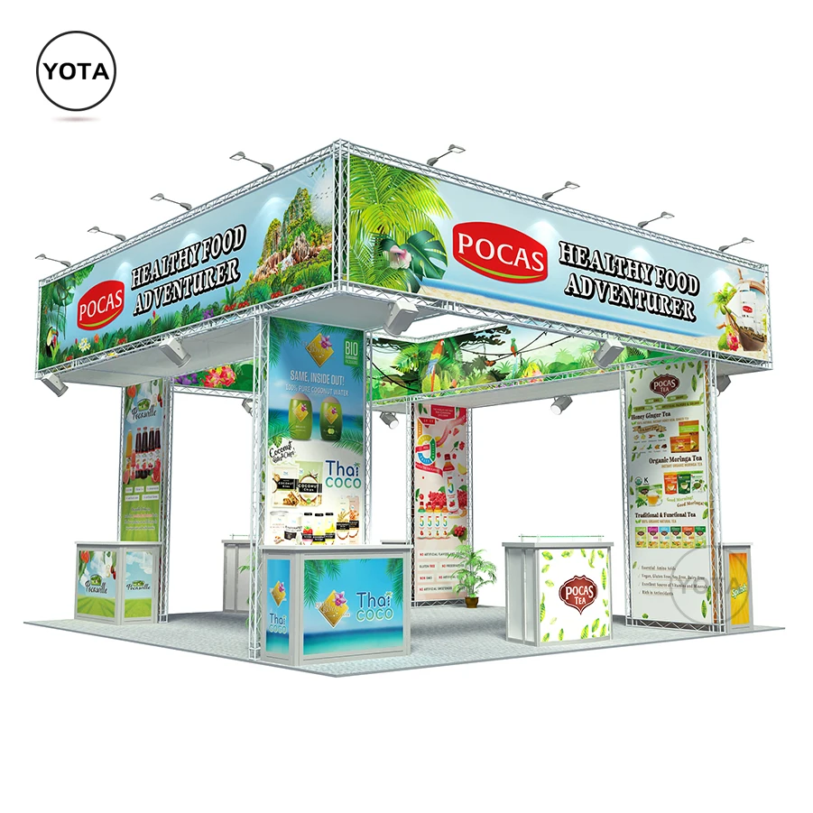 Tawns 20x20 Island Portable Truss Trade Show Exhibits for Natural Products Expo