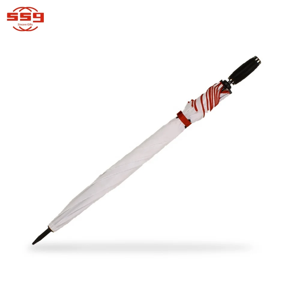 SSG Promotional Advertising Black White Wholesale Custom Logo Large 68 Inch UV Golf Umbrella