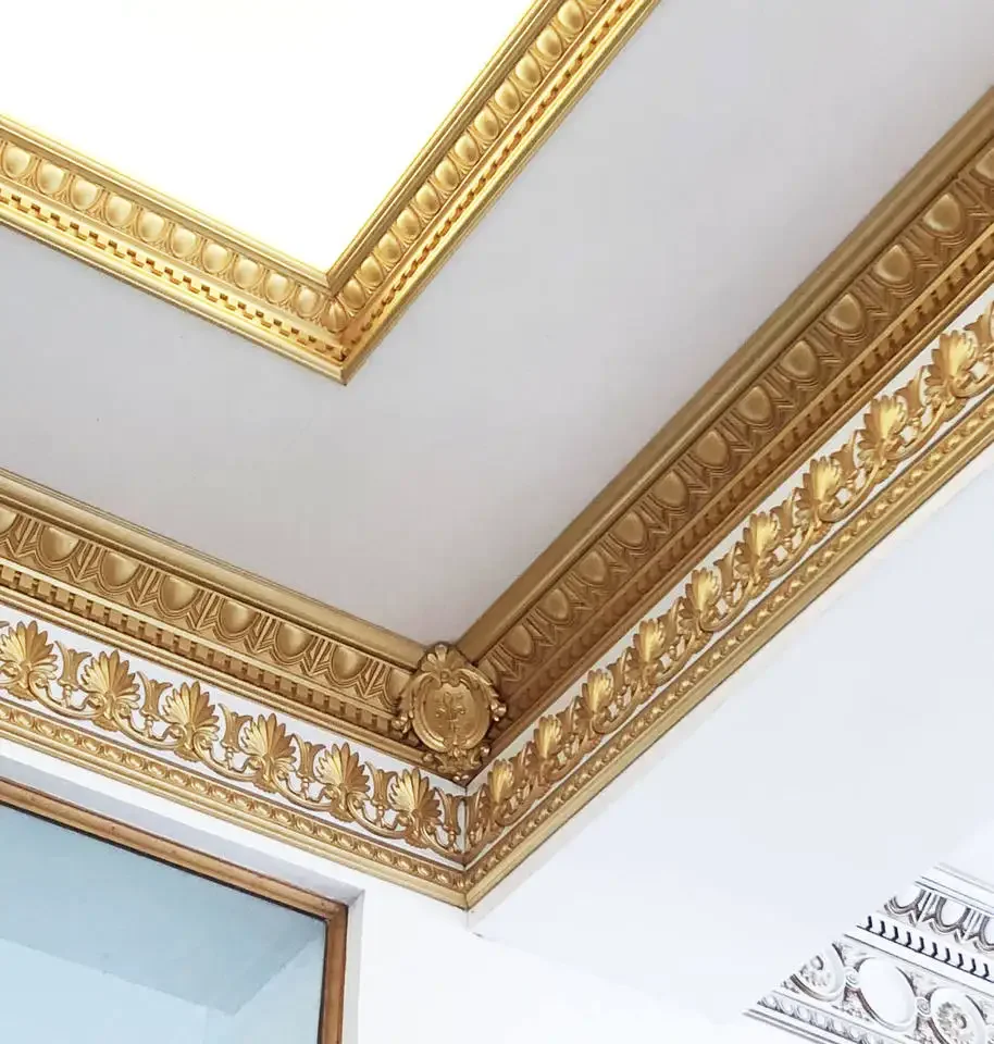 Banruo New Design High Quality Decoration Moulding Custom Ps Plastic Crown Molding For Interior Decoration
