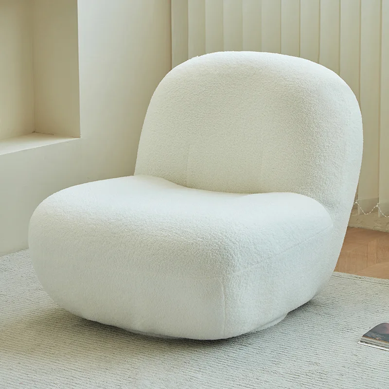 Lazy sofa tatami Sydney chair cute bedroom balcony casual white sherpa single small sofa chair