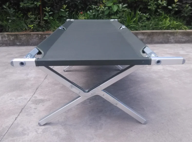 Steel Pipe cot Camping tent cot Foldable Cot for Disaster Relief, Camping, hiking