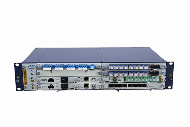 Hot swap DWDM optical amplifier EDFA board card with integrated chassis