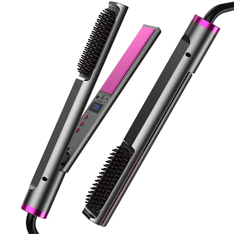 
Multi-function hair straightener magic device roll straight dual use negative ion do not hurt hair electric splint straight hair 