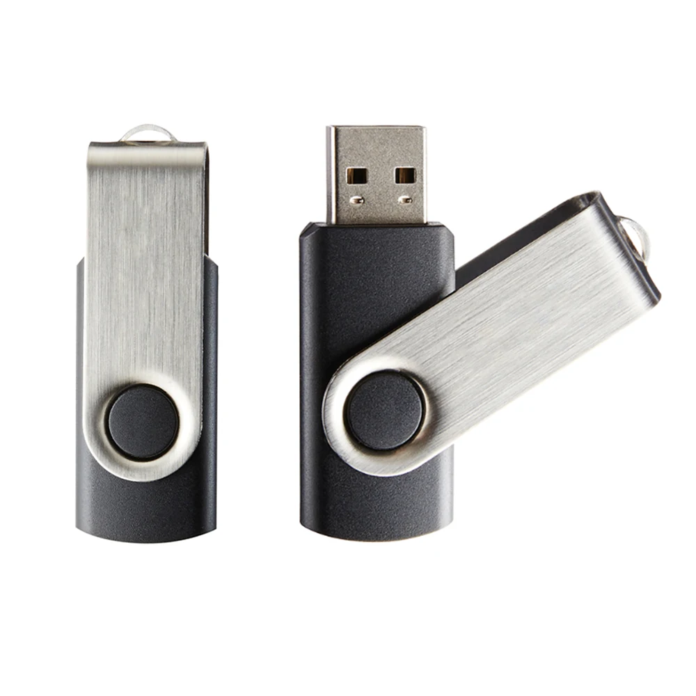 T01N Wholesale Cheap Stick 2.0 3.0 Full Capacity Swivel  Pendrive Custom USB Flash Drive 4GB 8GB 16GB 32GB 64GB 128GB