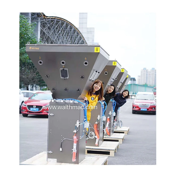 Plastic raw materials mixer for injection molding machine batch gravimetric mixing equipment