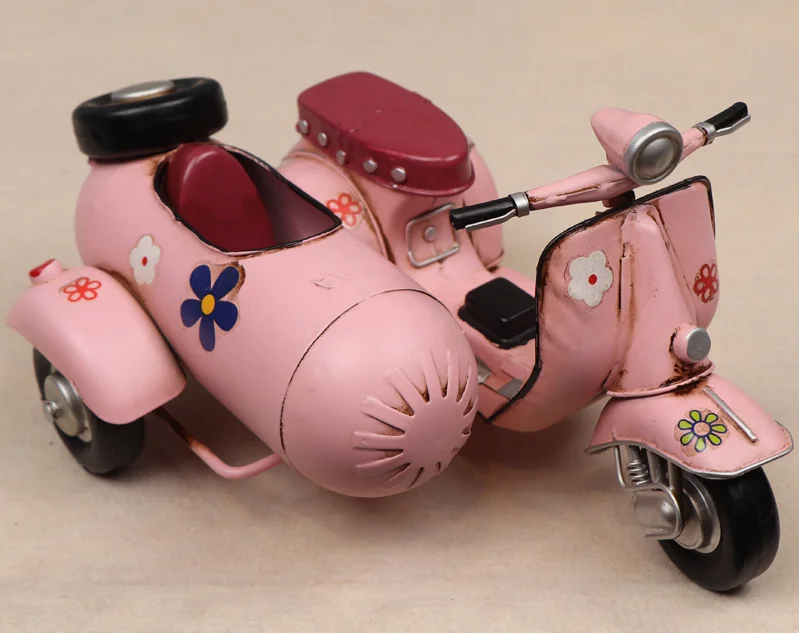 European-style Creative Home Furnishing Desktop Decorations Mini Sheep Three-wheeled Motorcycle Ornaments