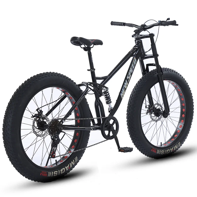 hot sale  26 inch big wheels MTB Fat tire beach snow bicycle High Quality 24 speed full suspension mountain bike