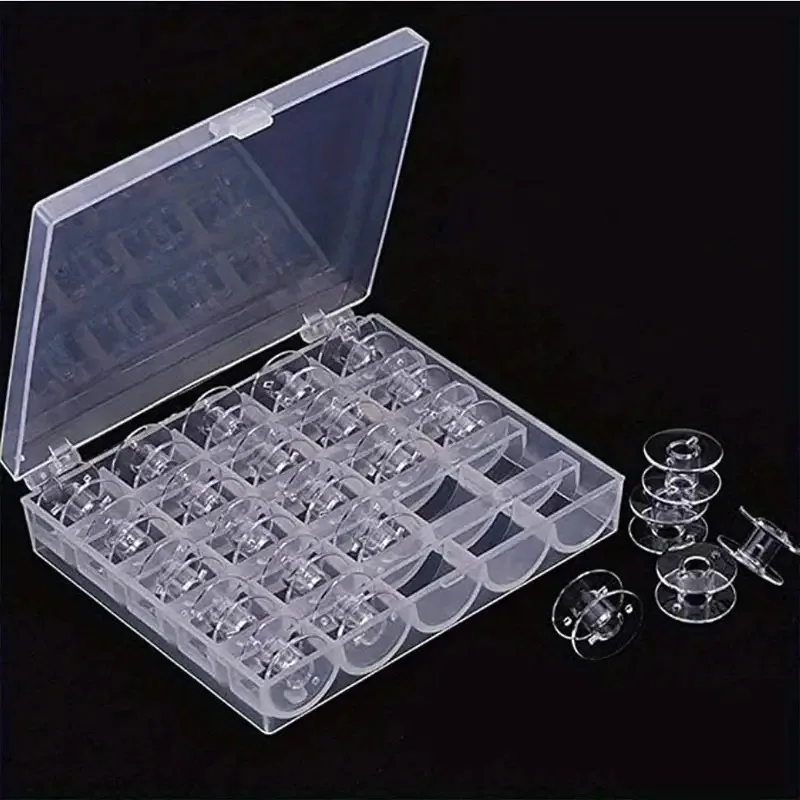 Empty Box 25/36 Bobbins Sewing Machine Spools With Thread Storage Case Box For Home Sewing Accessories Sewing Tools