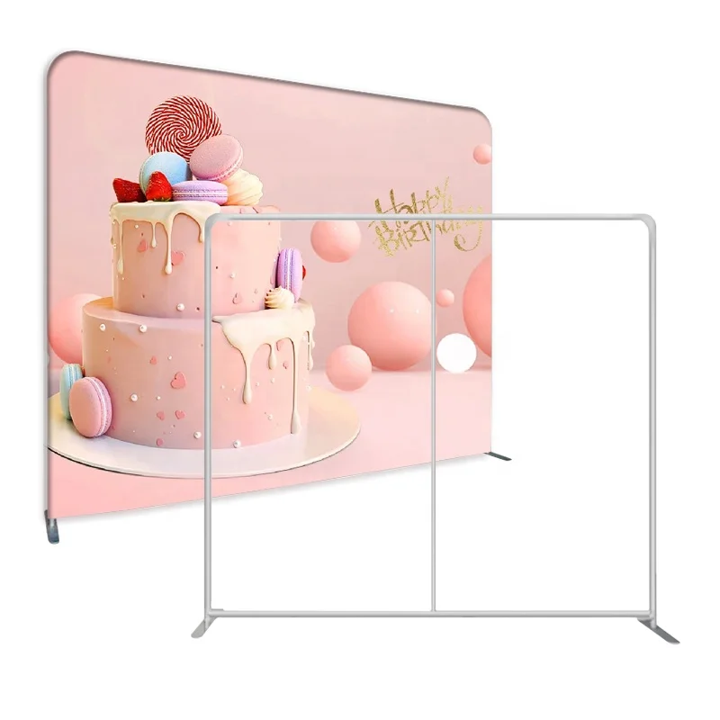 Высокотехнологичные выставочные стенды с днем рождения ручной выдвижной Выпускной фон баннер для выставок