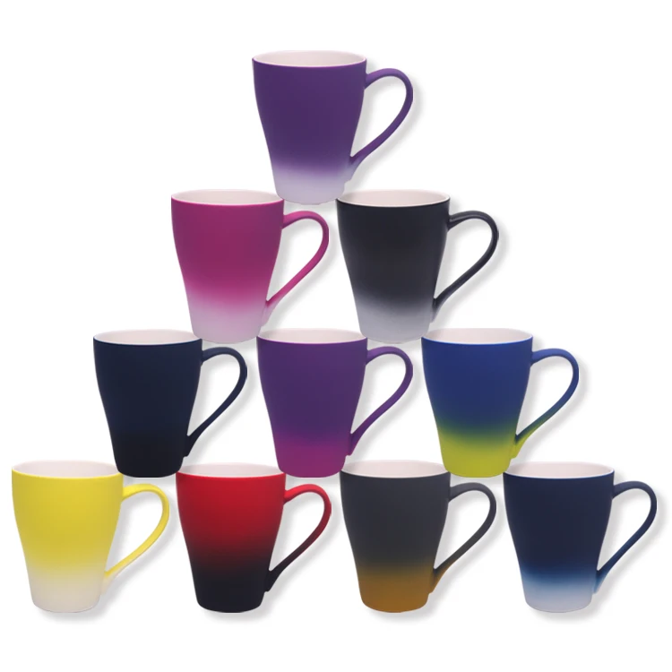 Custom Your Own Embroidery Designs Ceramic Pipe Soft Touch Coffee Cup