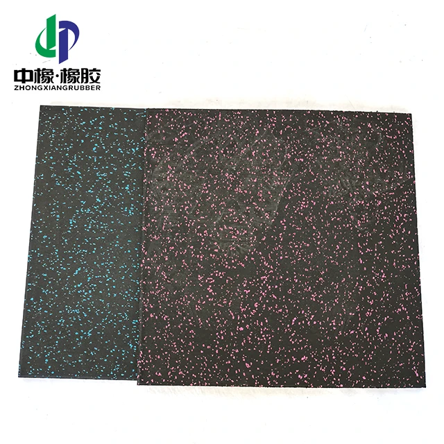 recycled rubber floor mat gym tiles flooring for machine antislip indoor easy install soft easy installation