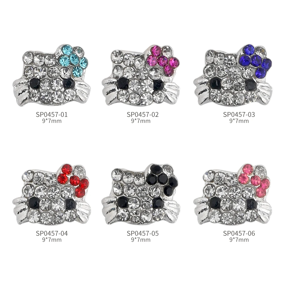 2023 New Hello Kitty Nail Accessories Full Drill Studded Nail Art Alloy Design Nail Charm