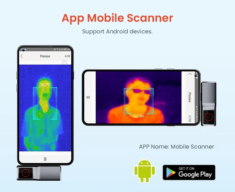 Android smartphonec ellphone use infrared thermal imaging  camera mobile phone thermal camera