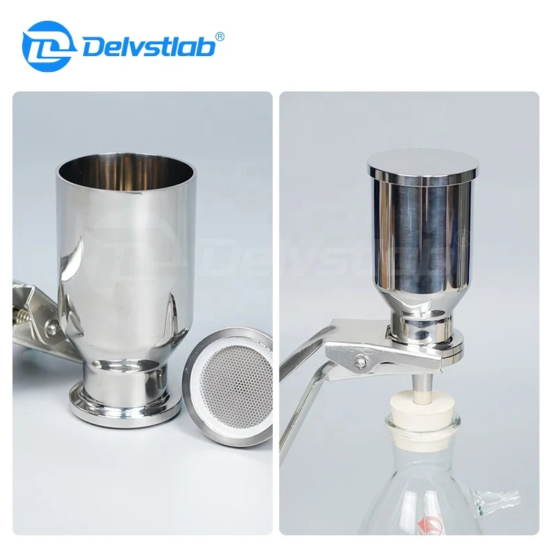 Stainless Steel Funnel  HPLC Analysis Laboratory Solvent Filter Holder