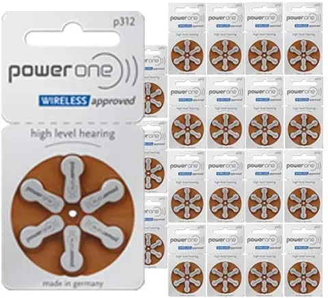 Hearing Aids Batteries Powerone Hearing Aids Batteries Power One Size 10 Zinc Air Hearing Aid Batteries