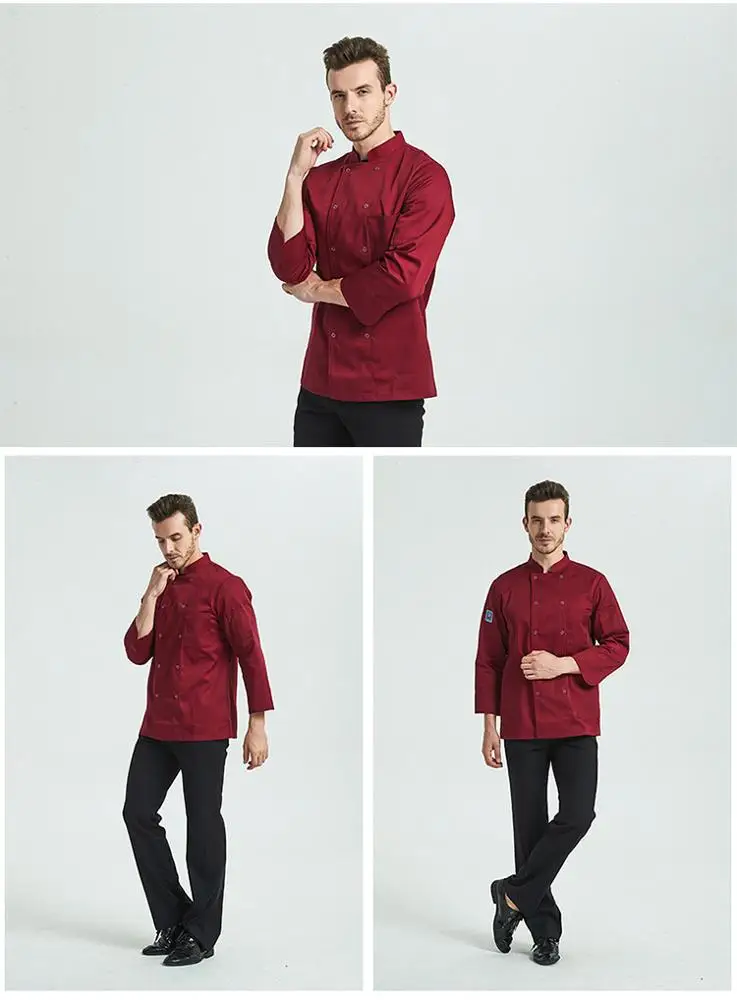 
Thick kitchen chef- uniform Guangzhou factory supply oem chef uniforms 