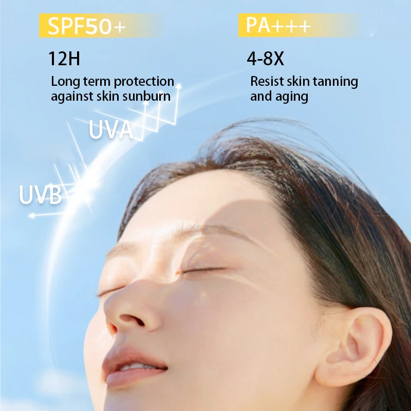 Private label Broad Spectrum SPF 50+ PA+++ Sunscreen moisturizing UVA UVB UV Protection Antioxidants Skin Facial Body Sunscreen