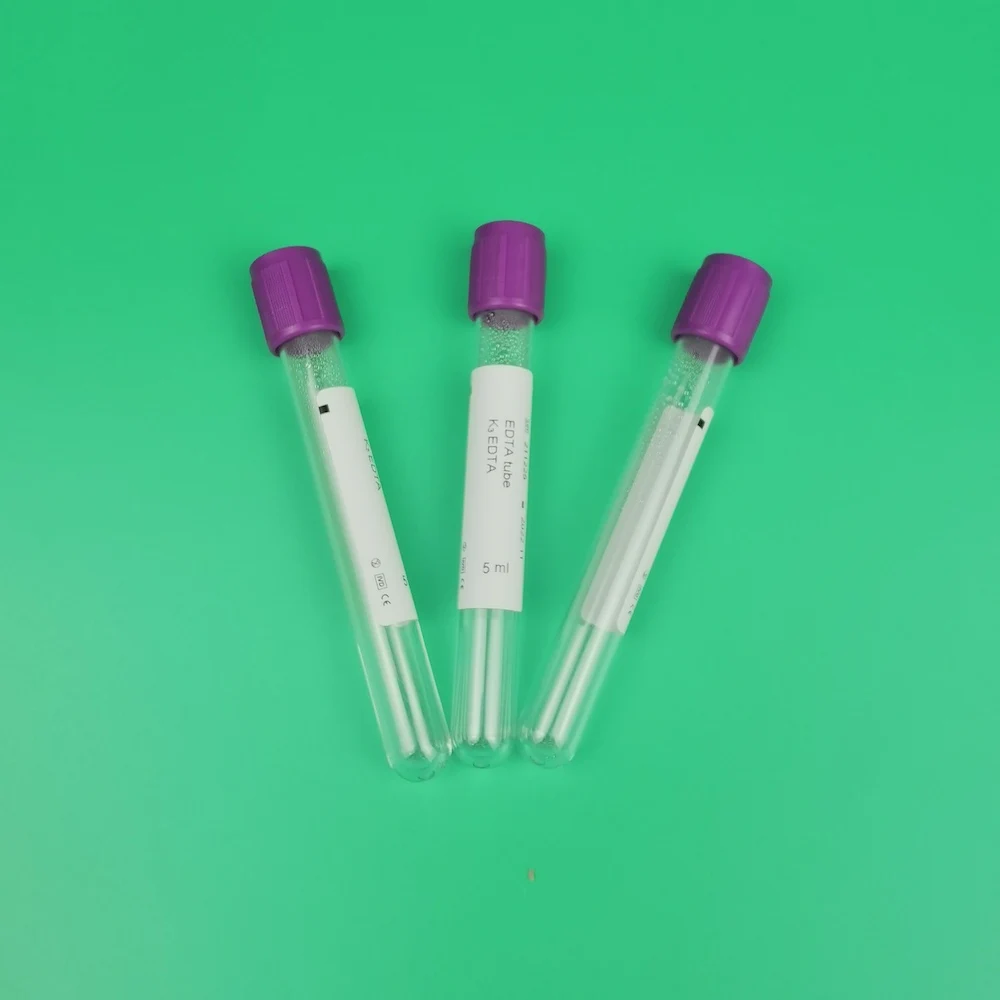 Высококачественная вакуумная трубка из ПЭТ для сбора крови EDTA K3 для лаборатории