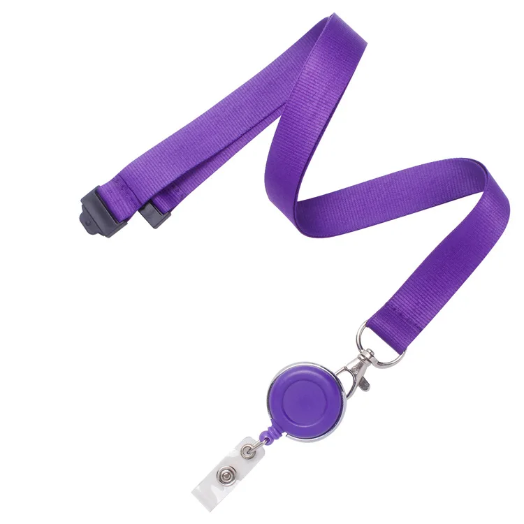Wholesale Custom Printed Personalized RPET Lanyards with ID Card Holder Retractable Yoyo Badge Reel