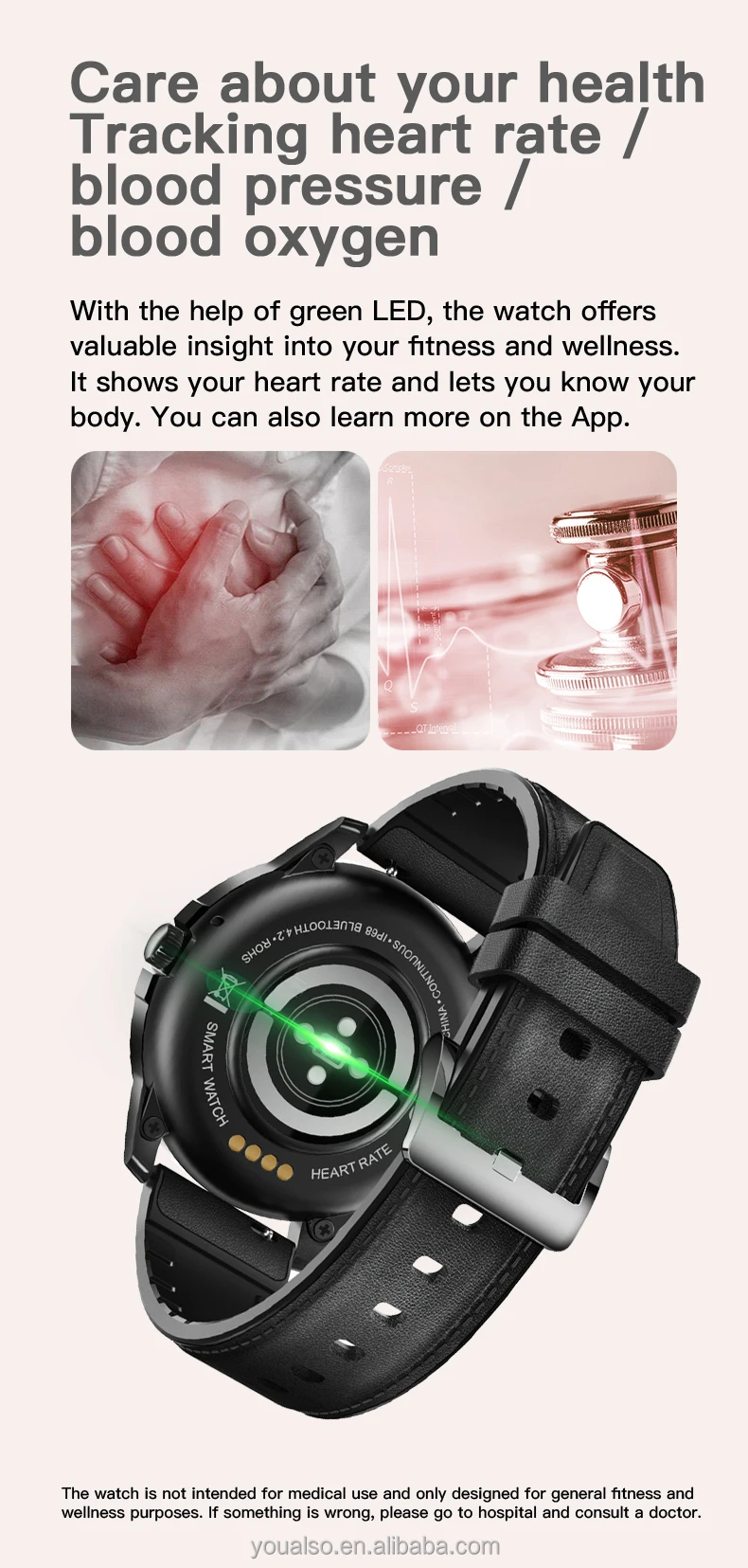 2023 New Waterproof IP68 Health Monitor Smart Watch Music Player BT Call Sport Reloj Fitness Bracelet Smartwatch For Android/IOS