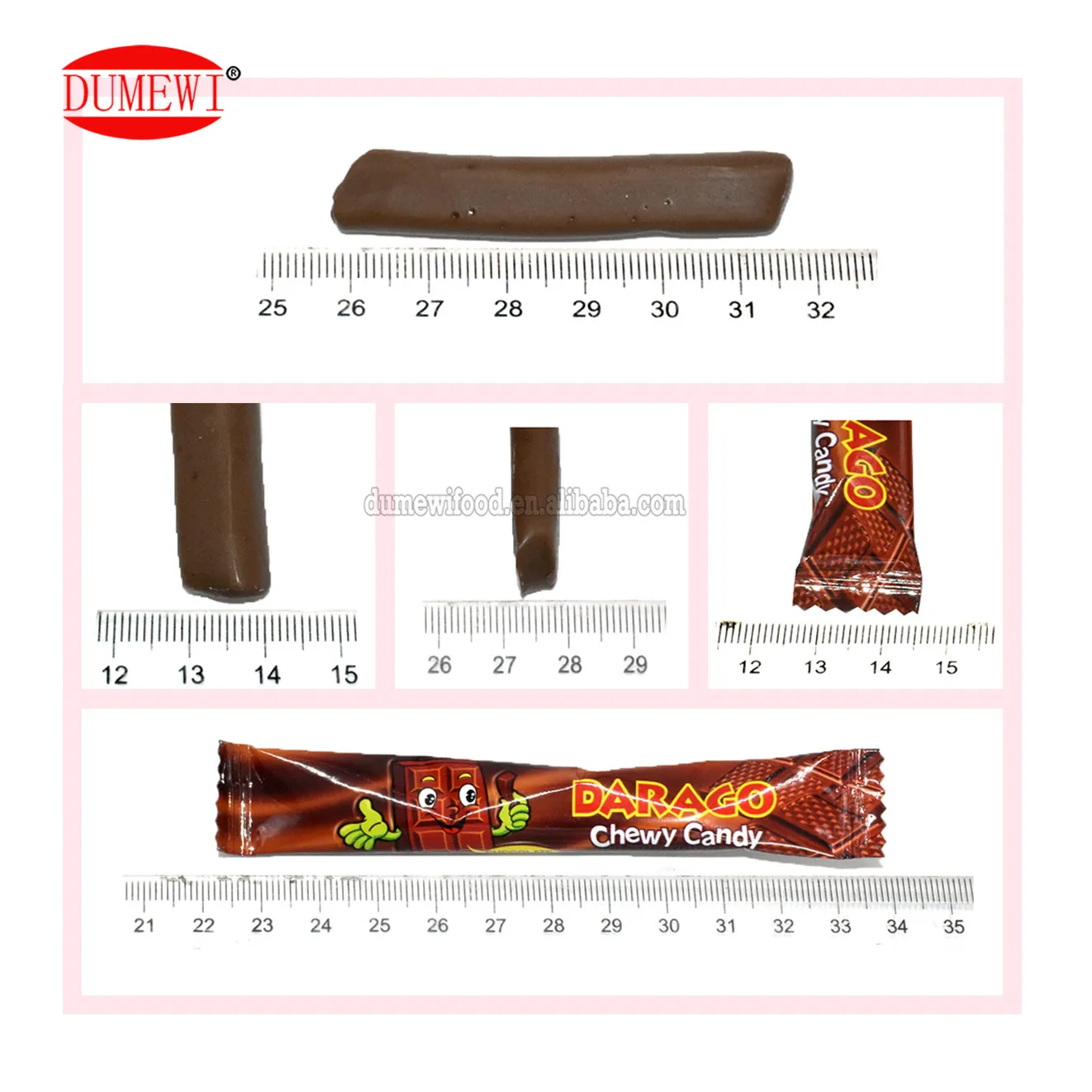 SWEET BOY 5 g Strawberry and Chocolate Flavored semi-soft chewy milk candy