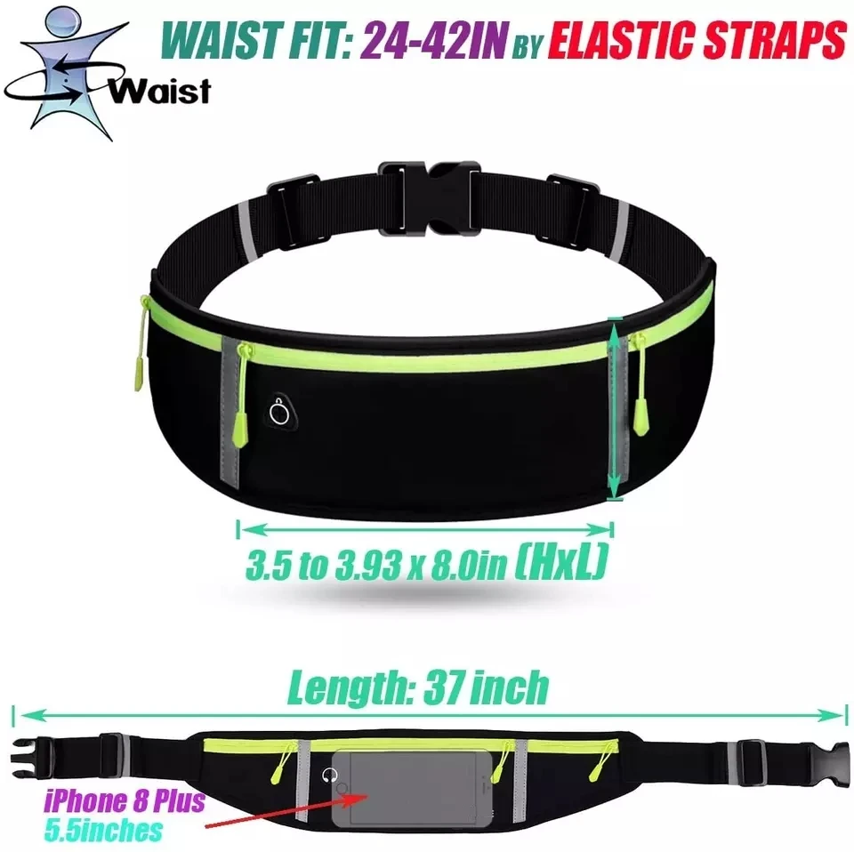 Custom Waist Pack Women Fashion Multifunction Fanny Pack Bum Bags Hip Money Belt Travel For Mobile Phone Bag Waterproof Unisex