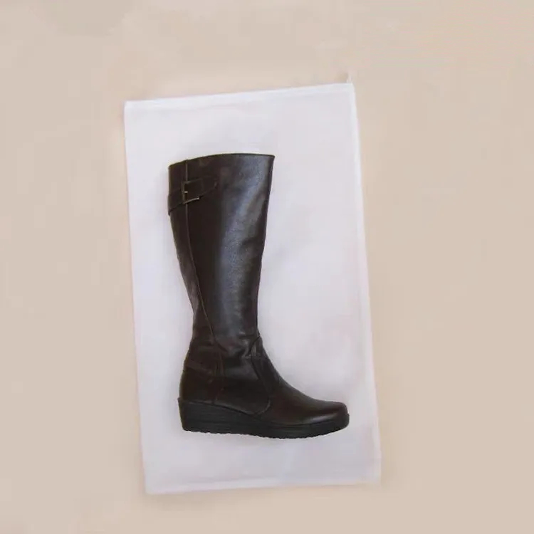 Wholesale Custom Logo Luxury bamboo fiber Dust Storage Bags nonwoven Drawstring Bags for Handbags Shoes Boots