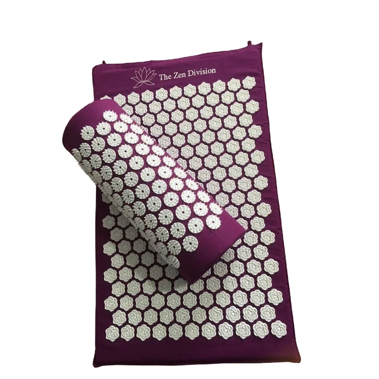 Акупунктурный коврик TOPKO из натурального льна, экологически чистый Массажный коврик для спины и шеи, набор подушек