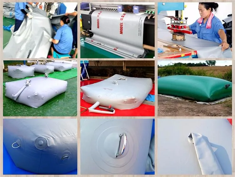 large capacity 1000L up to 10000L Portable Water Storage Bladder  PVC Water Reservoir Foldable Water Tank
