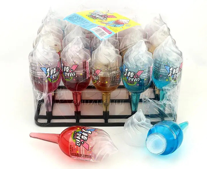Glue Candy with Licking Ball/ Fruity flavor Torch Jelly Jam Lick Liquid candy