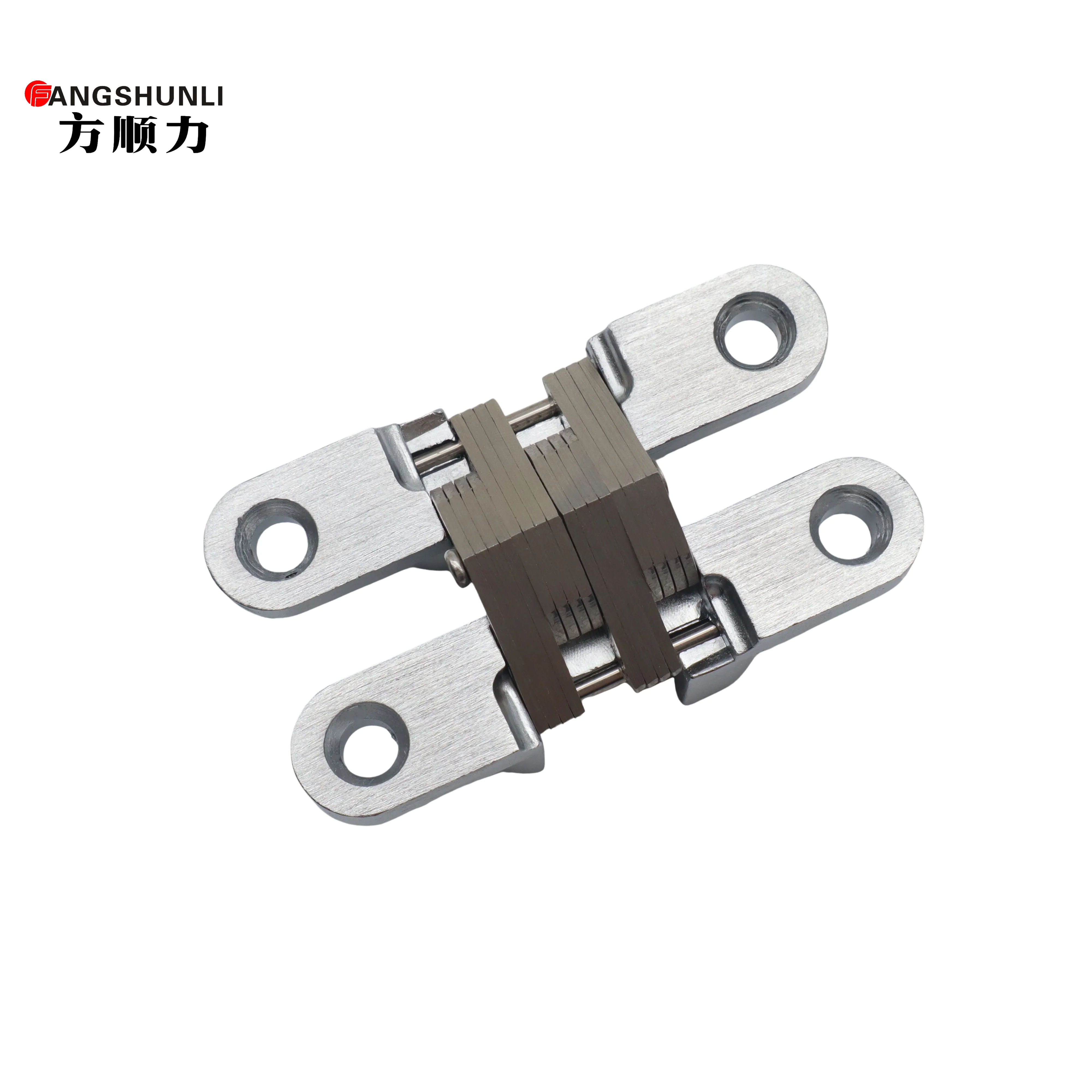 Zinc Alloy Concealed Gate Stainless Steel Hidden Door Hinge Invisible Cross Hinge