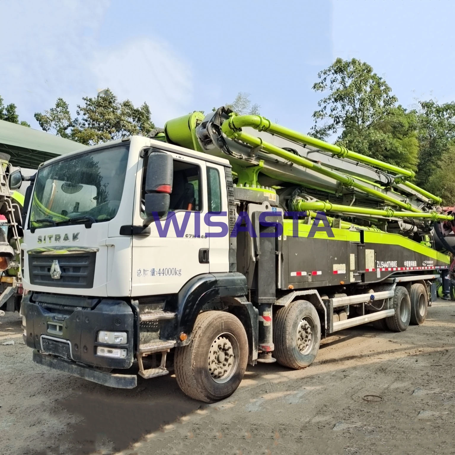 Stocked 2020 Used SITRAK Truck SINOTRUK Chassis  Mobile Pump Machine ZOOMLION 56 meters BOOM length 56X- 6RZ Concrete Truck pump