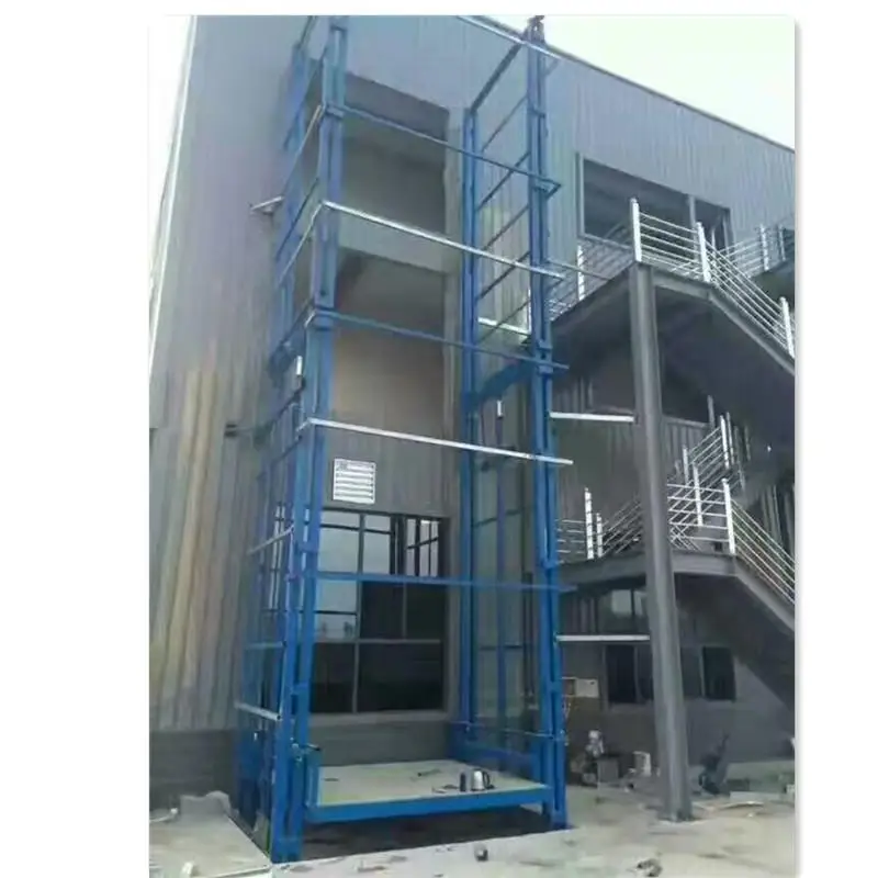 construction hydraulic freight elevator 220v goods lift for warehouse cargo lift outdoor elevator price