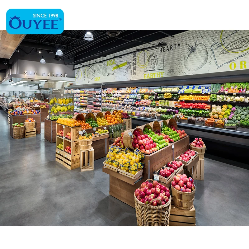 Выставочный стенд Freshmarket для супермаркета фруктов овощей